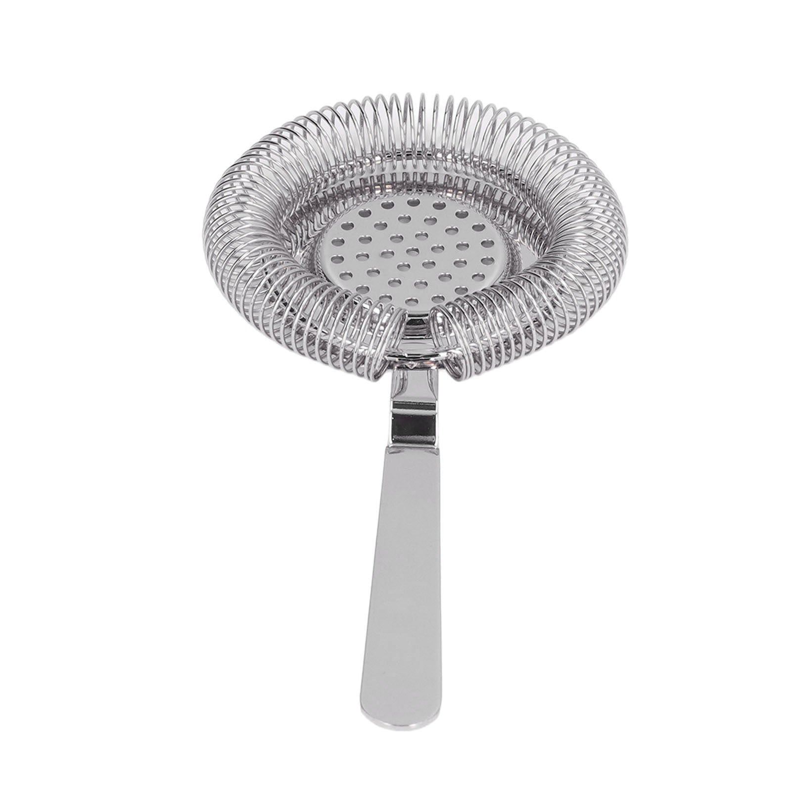 Fine Mesh Cocktail Strainer – Professional Stainless Steel Bar Tool for Bartending & Parties (Silver)