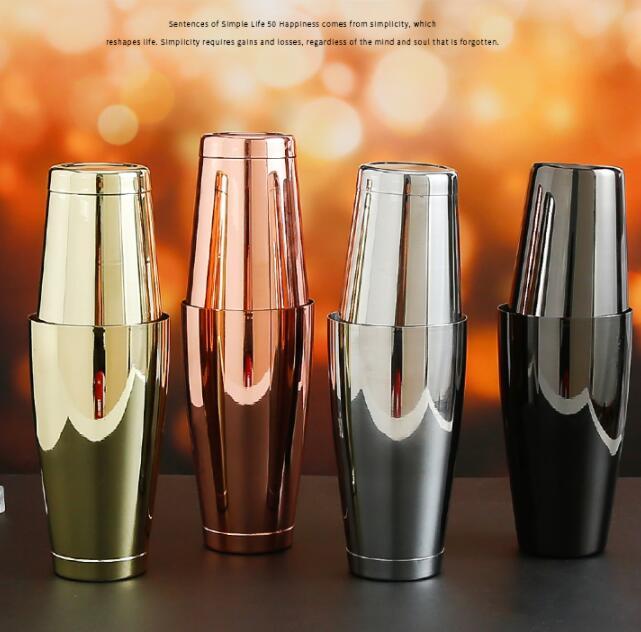 Stainless Steel Boston Shaker – Professional Bartending Cocktail Mixer (New York Series)