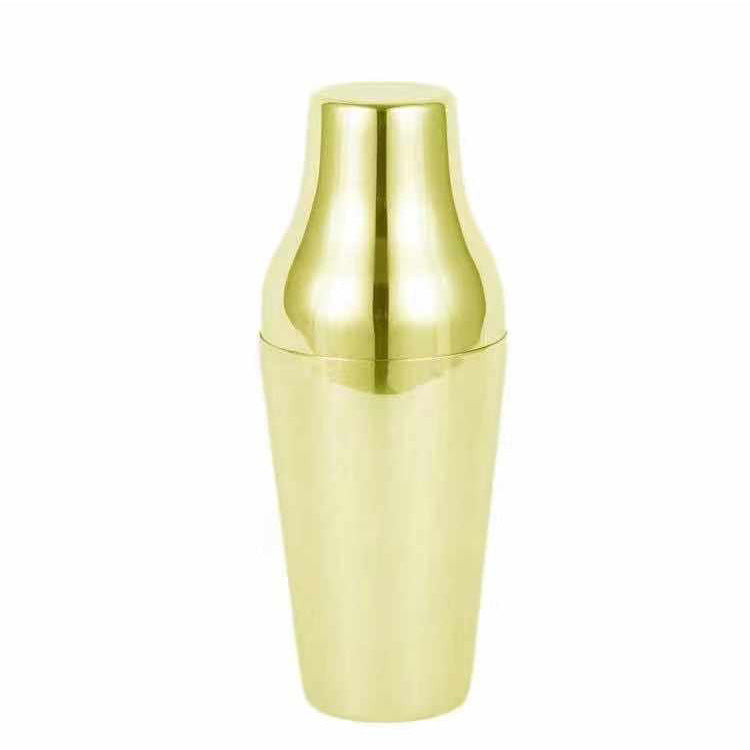 Copper-Plated Tall Cocktail Shaker – 650ml Two-Piece Stainless Steel Mixer (Rome Series)