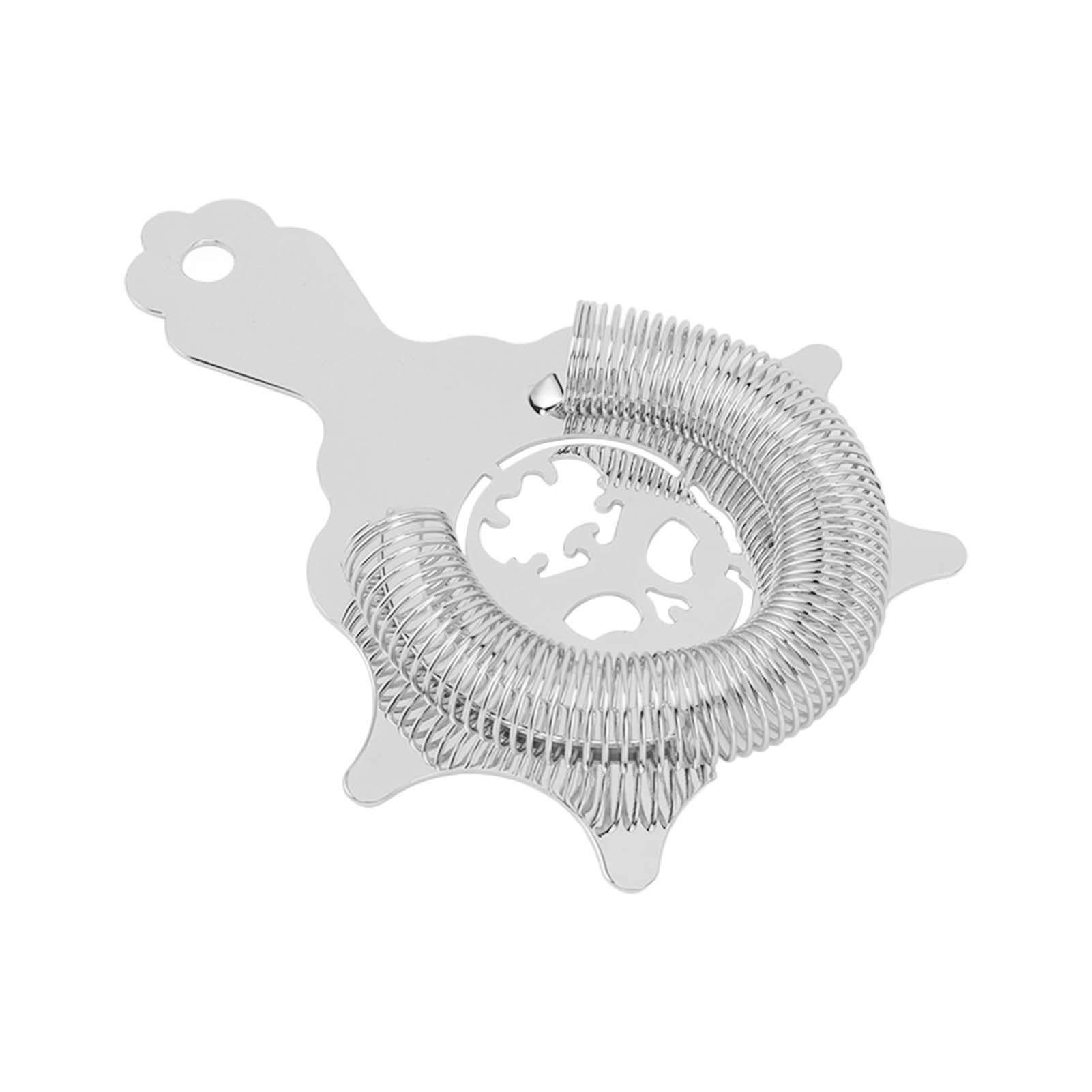 Skull Cocktail Strainer – Detachable Stainless Steel Bar Tool for Bartenders & Mixologists (Silver)