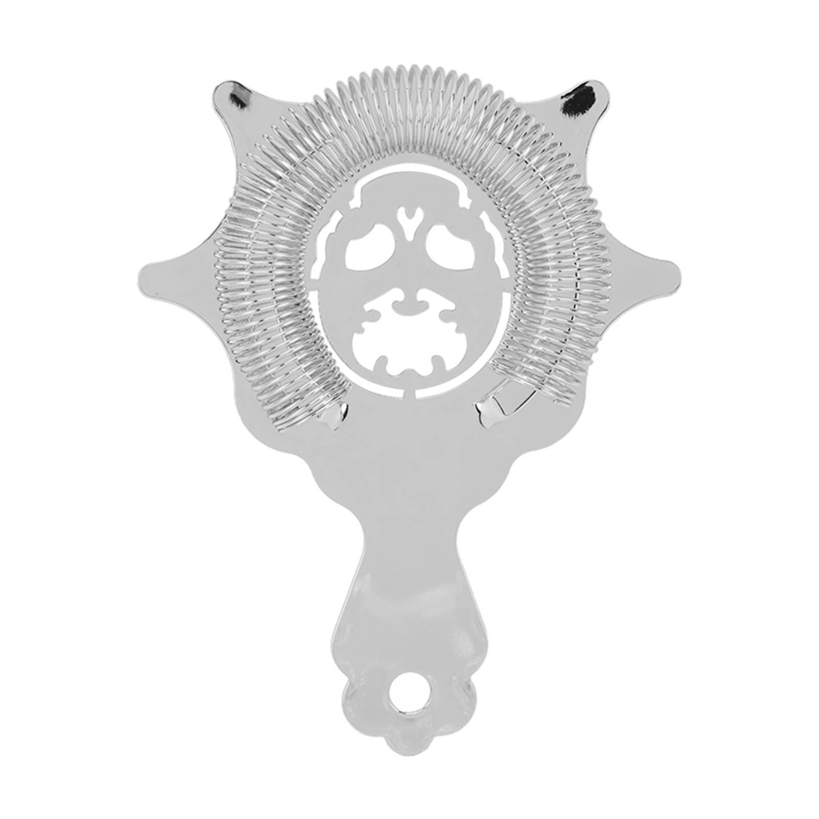 Skull Cocktail Strainer – Detachable Stainless Steel Bar Tool for Bartenders & Mixologists (Silver)