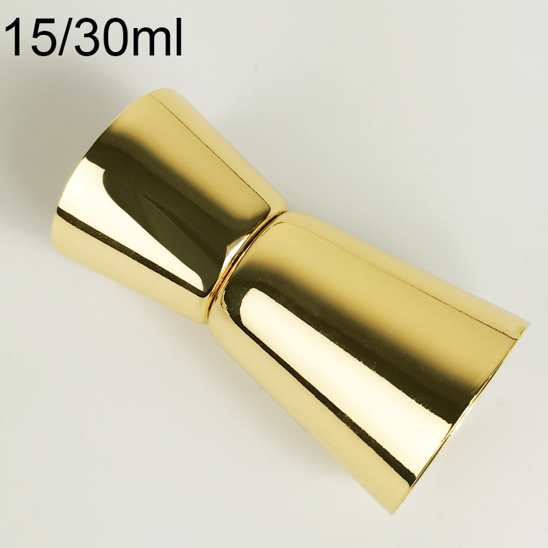 Single & Double Ounce Cocktail Jigger – Stainless Steel Measuring Tool (Chicago Series)