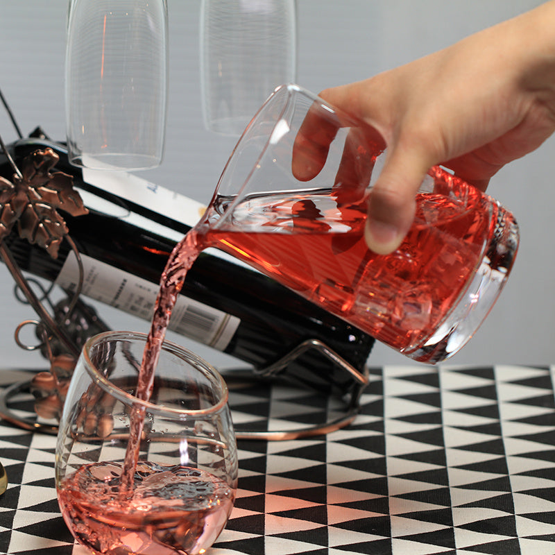 Japanese-Style Crystal Mixing Glass – Classic Cocktail Stirring Cup with Pouring Spout (Tokyo Series)