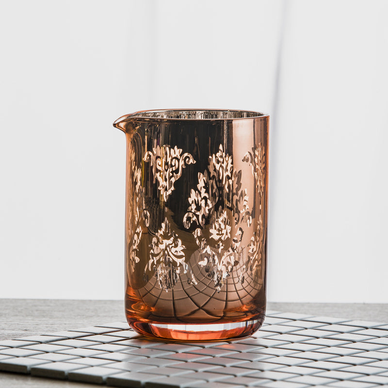 Japanese-Style Crystal Mixing Glass – Classic Cocktail Stirring Cup with Pouring Spout (Tokyo Series)