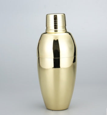 British-Style 3-Piece Cocktail Shaker – 500ml Stainless Steel Cobbler Shaker (London Series)