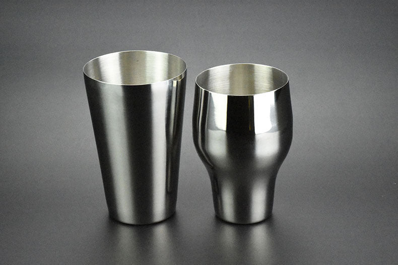 Copper-Plated Tall Cocktail Shaker – 650ml Two-Piece Stainless Steel Mixer (Rome Series)