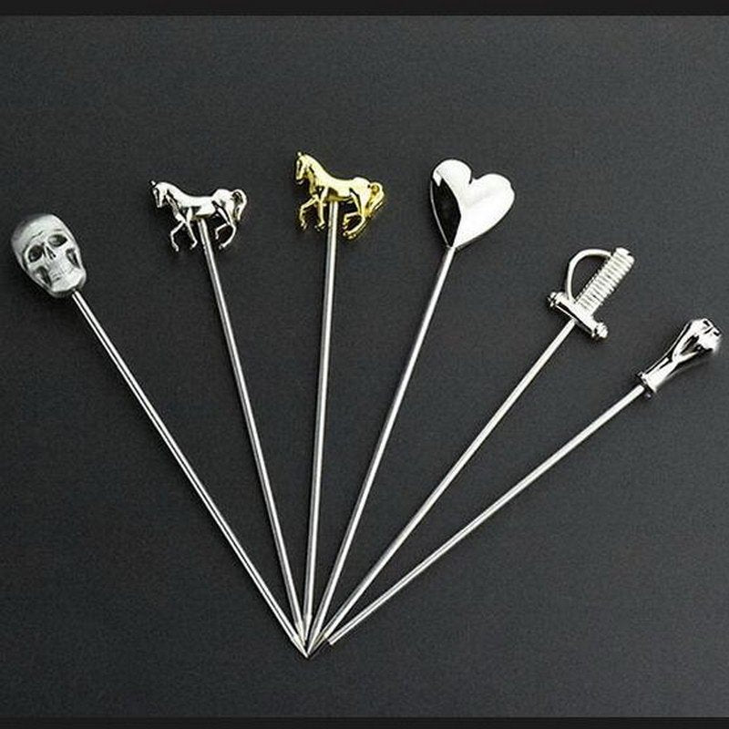 Creative Cocktail Garnish Picks – Decorative Fruit Sticks for Drink Presentation (Barcelona Series)