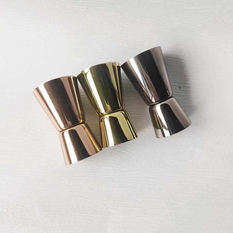 Single & Double Ounce Cocktail Jigger – Stainless Steel Measuring Tool (Chicago Series)