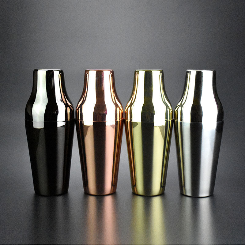 Copper-Plated Tall Cocktail Shaker – 650ml Two-Piece Stainless Steel Mixer (Rome Series)