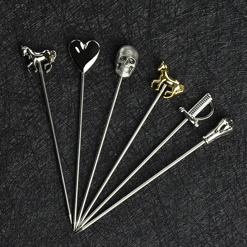 Creative Cocktail Garnish Picks – Decorative Fruit Sticks for Drink Presentation (Barcelona Series)