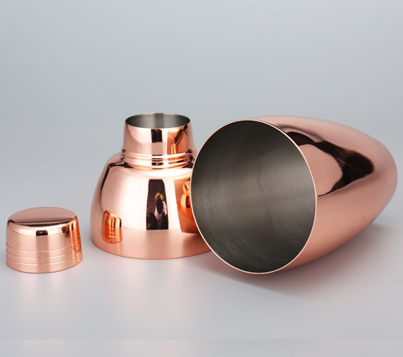 British-Style 3-Piece Cocktail Shaker – 500ml Stainless Steel Cobbler Shaker (London Series)