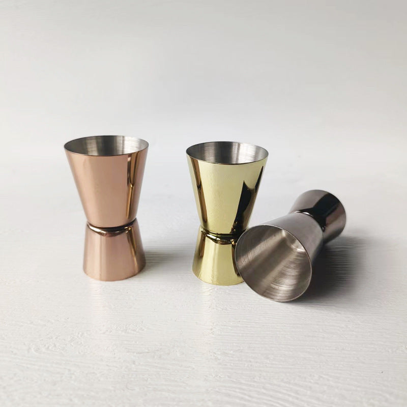 Single & Double Ounce Cocktail Jigger – Stainless Steel Measuring Tool (Chicago Series)