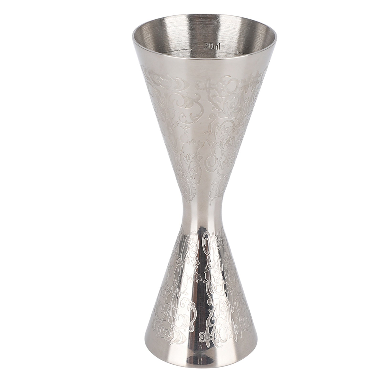 Tattoo-Style Cocktail Jigger – 30/45ml Stainless Steel Measuring Cup with Engraved Scale (Barcelona Series)