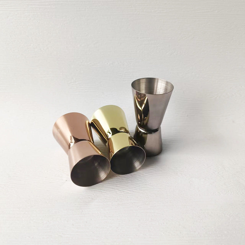 Single & Double Ounce Cocktail Jigger – Stainless Steel Measuring Tool (Chicago Series)