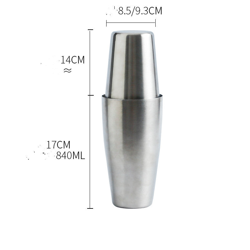 Stainless Steel Boston Shaker – Professional Bartending Cocktail Mixer (New York Series)