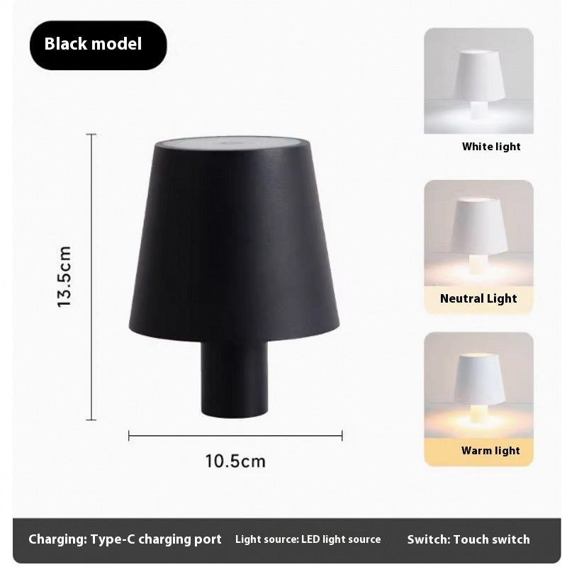 LED Rechargeable Wine Bottle Table Lamp – Dimmable Ambient Light for Creative Home Decor