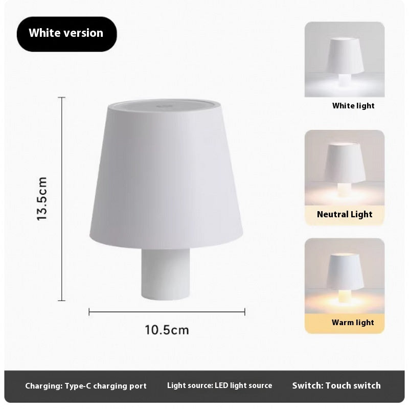 LED Rechargeable Wine Bottle Table Lamp – Dimmable Ambient Light for Creative Home Decor